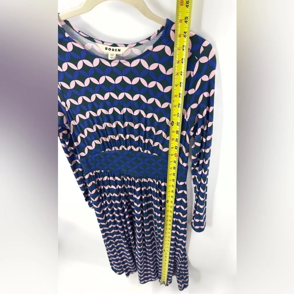Boden Thea Midi Dress Womens 6 Petite Pockets Jersey Soft Stretch Artsy Colorful